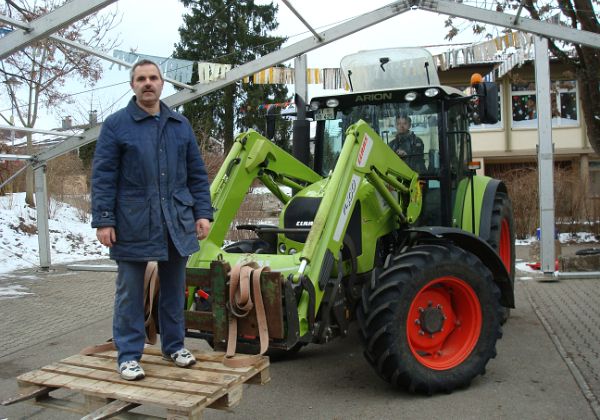 Aufbau Kleggau Narrentreffen